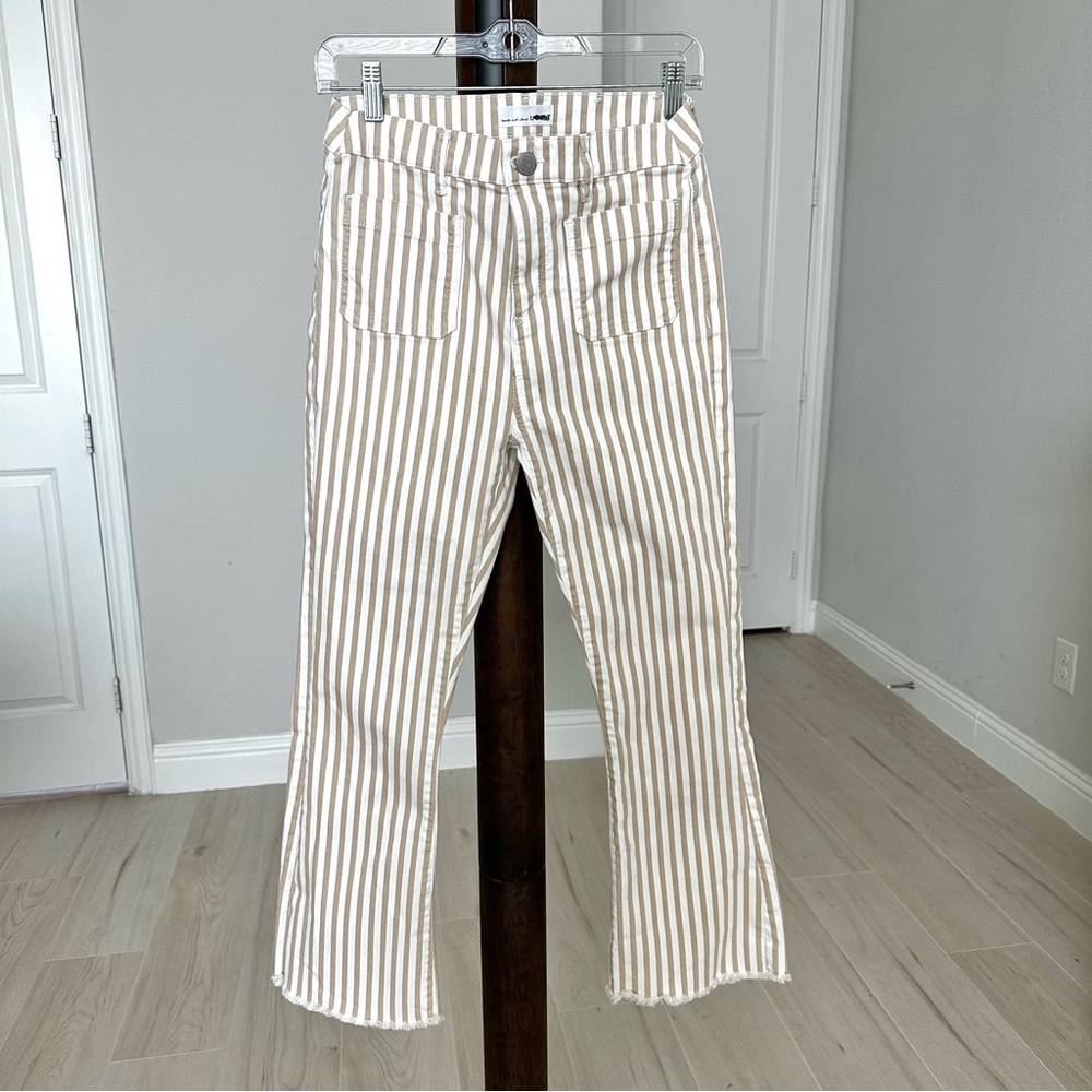 Loft High Waist Crop Flare Jeans